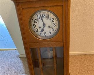 German Antique Chiming Pendulum Wall Clock