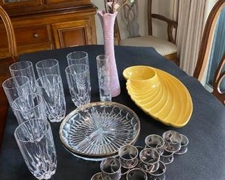 Mikasa Crystal Water Glasses And Decor