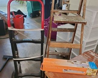 Milwaukee Hand Truck Wood Step Ladder Appliance Rollers