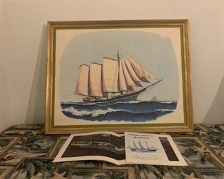 Painting of a Sailing Ship
