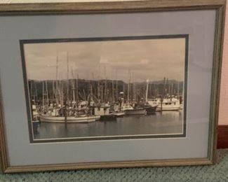 Photograph Of Sailboats In A Marina