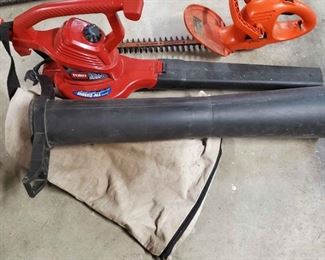 Toro Leaf Blower And Black Decker Hedge Trimmer