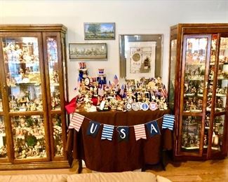 OUR PATRIOTIC SECTION WITH SOME OF THE RARE AND UNUSUAL HUMMELS ON EACH SIDE!