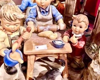 Fantastic piece!  We’re only getting started. Hummels sprinkled throughout!  Hand painted, German quality. 