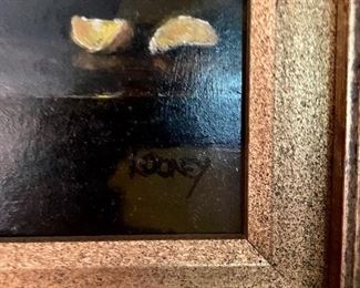 Small painting signed Looney