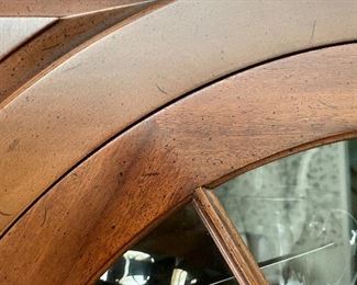 detail of corner cupboard in dining room