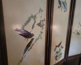 Room separating four panel screen