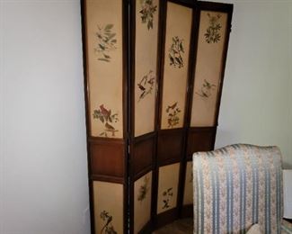 View of four panel screen