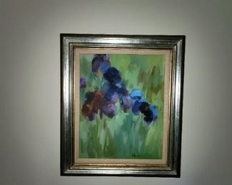 Oil of blooming Iris