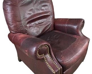 Leather library chair