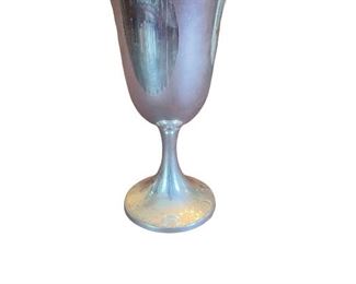 One of a dozen 12 sterling goblets