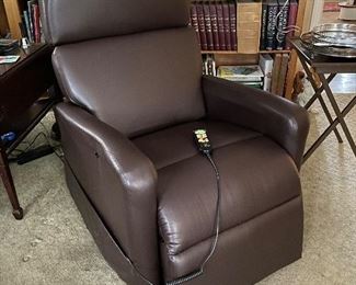 Like new leather soft as gloves electric lift and recline chair