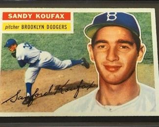 1956 Topps Sandy Koufax HOF #79 (White Back)
