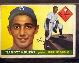 1955 Topps Sandy Koufax HOF #123 (Rookie Card)
