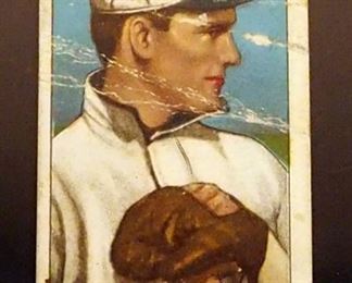 1909 T206 Polar Bear Walter Johnson (Pitching) HOF, Premium Back, Creased
