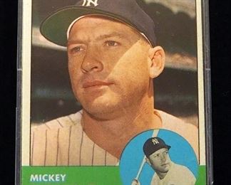 1963 Topps Mickey Mantle HOF #200
