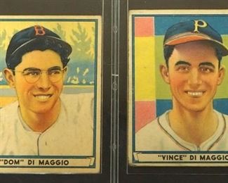 1941 Play Ball Vince DiMaggio #61 And Dom DiMaggio #63
