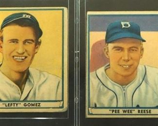 1941 Play Ball Lefty Gomez HOF #72 And Pee Wee Reese HOF #54
