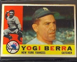 1948 Bowman Yogi Berra HOF #6 (Rookie Card) And 1960 Topps Yogi Berra #480
