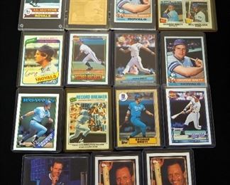 George Brett HOF Lot, Various Brands And Years, Total Qty 15, See Photos (15) VG-EX HOF

