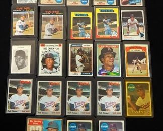 Rod Carew HOF Lot, Qty 23, All Topps (1 Is Topps Deckle), See Description For Card Years And Numbers
