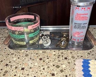 Great vintage barware. Cocktails anyone?