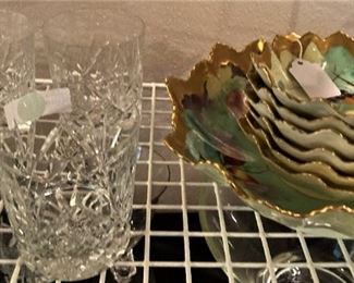 Glasses and berry bowls