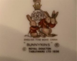 "Bunnykins" by Royal Doulton - fine bone china
