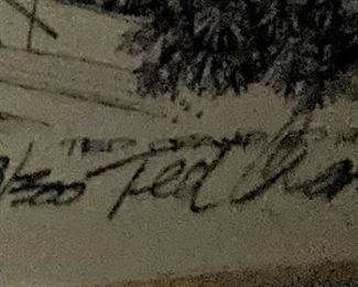 88/300 Signed and numbered by Ted Crane (In 1982 Ted decided to follow his passion for creating artwork and began drawing his famous landmarks and universities.)