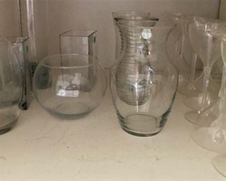 Vases and stemware