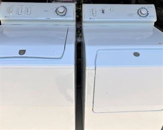 Washer and gas dryer