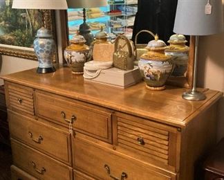 Dresser and lamps
