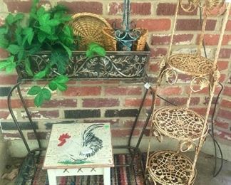 Planter; 3-tier shelf