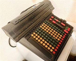 Marchant 1930s-40s calculating machine Model ACT10 M, manufactured in OaklandCA, as seen in the National Museum of American History