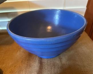 Large ringware California pottery mixing bowl 