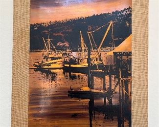 Copper etching boat dock