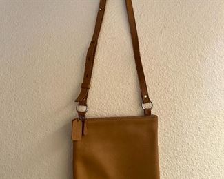 COACH leather camel crossbody handbag / purse
