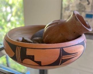 Native American pottery bowl