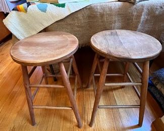 Primitive style bar stools