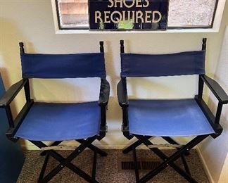 Captain’s folding chairs