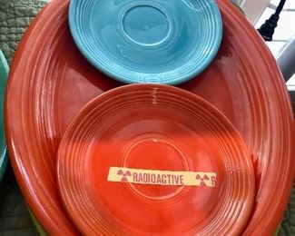 Vintage radioactive Fiesta plates