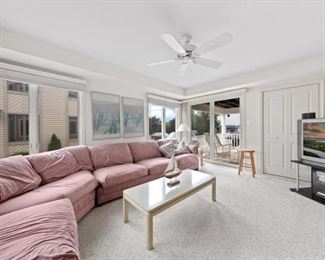 Mauve sectional sofa