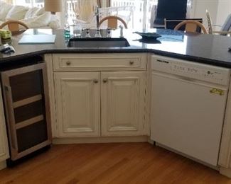 Wood-Mode kitchen island detail
