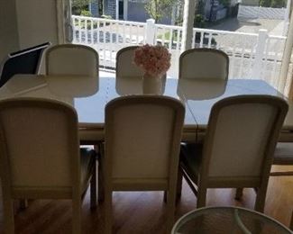 Lacquer dining set seats 8