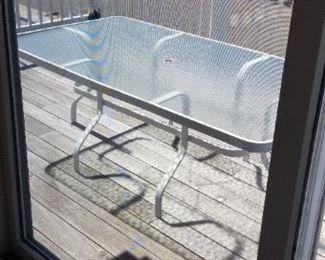 Large outdoor dining table