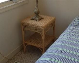 Wicker nightstand - two available