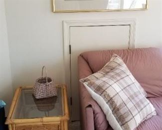 Rattan end table - two available, plus a coffee table!