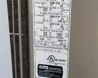 R410A mfg. July 2019