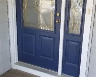 Nice entry door with side light