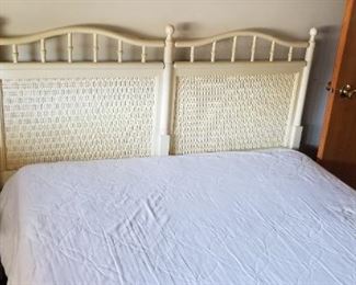 Bed with chic  headboard